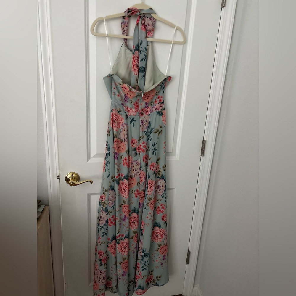 Yumi Kim High Demand Sweet Dawn Dusk Blue Floral Maxi Dress XS Spring Wedding - Picture 4 of 8